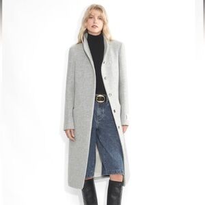 Aritzia Wilfred The Cocoon Long Coat - Soft Wool Cashmere